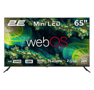 Телевізор 2E 65" 65A88H (2E-65A88H) Black