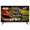 2E 43" 43A77Q TV (2E-43A77Q) Black - фото 1