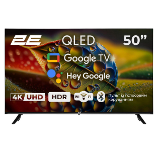 Телевізор 2E 50" 50A77Q (2E-50A77Q) Black