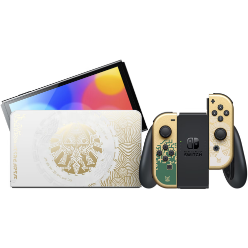 Консоль Nintendo Switch OLED Model HEG-001 The Legend of Zelda: Tears of the Kingdom Limited Edition 64GB Gold - фото 1