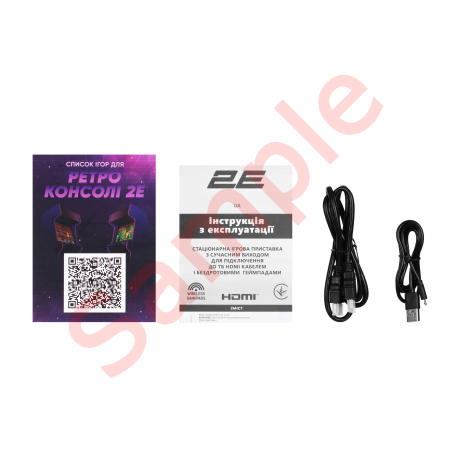 Игровая приставка портативная 2E 16bit HDMI (2 беспроводных геймпада, 913 игр) - фото 8